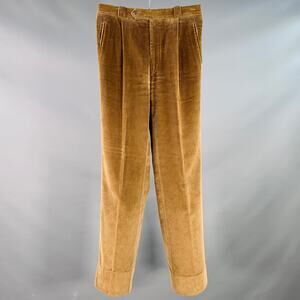 WILKES BASHFORD Size 28 Brown Tan Corduroy Pleated Casual Pants